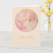 愛してる カード (黄色い花)