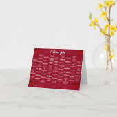 愛してる カード (黄色い花)