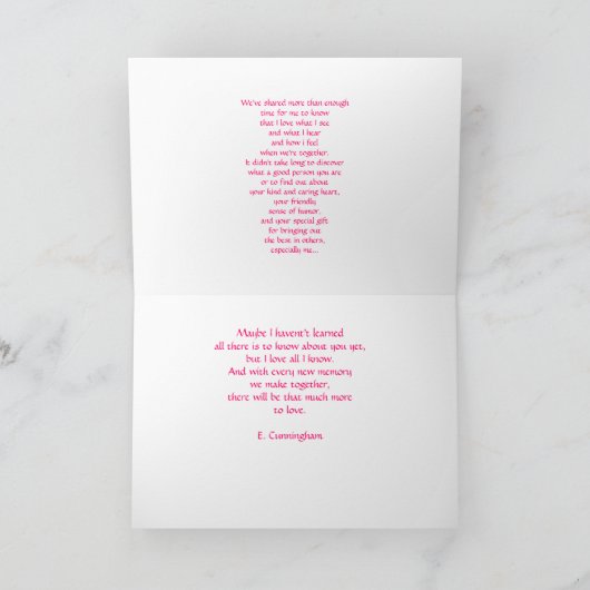 愛してる カード (内部)