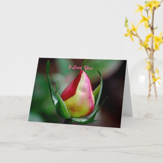 愛してる カード (黄色い花)