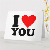 愛してる カード (黄色い花)