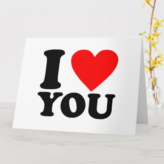 愛してる カード (黄色い花)