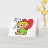 愛してる カード (黄色い花)