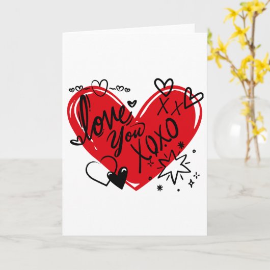 愛してる カード (黄色い花)