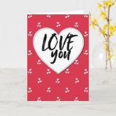 愛してる カード (黄色い花)