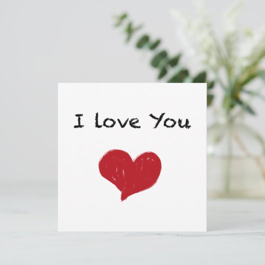 「愛してる」カード 招待状 (スタンド正面)