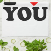 愛してる キッチンタオル (折り畳み)