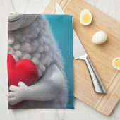 愛してる キッチンタオル (四つ折り)