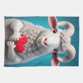 愛してる キッチンタオル (横)