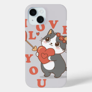 愛してる、キティ iPhone 15ケース