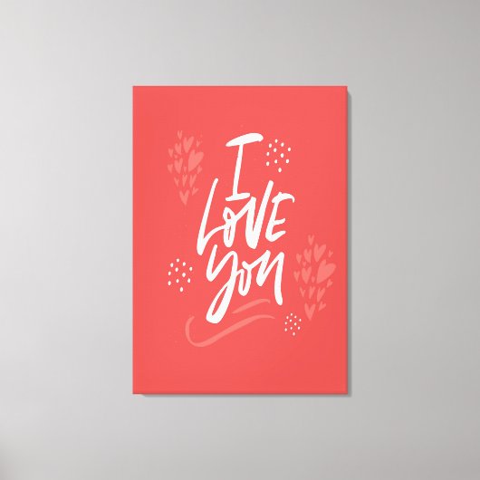 愛してる キャンバスプリント (正面)