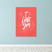 愛してる キャンバスプリント (インサイチュ (ウッドフロア))
