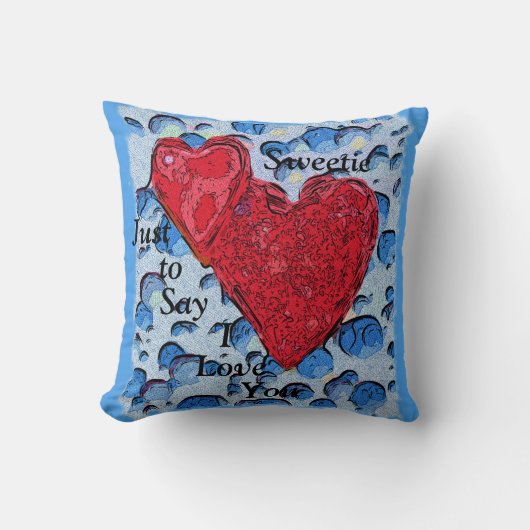 愛してる クッション (正面)