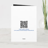 「愛してる、クマさん」 5"×7" 折りたたみ式グリーティングカード カード (裏面)