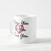 愛してる®クラシックマグカップ11オズ コーヒーマグカップ (正面左)