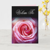 愛してる（クロアチア語：Volim Te） カード (黄色い花)