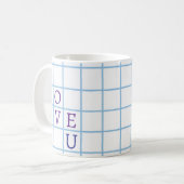 "愛してる" コーヒーマグカップ (正面左)