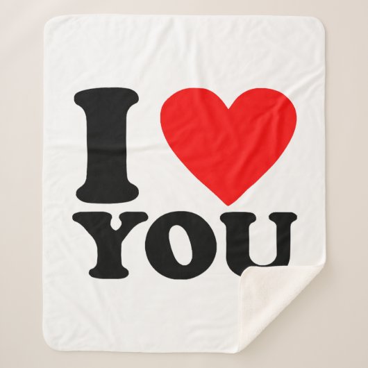 愛してる シェルパブランケット (正面)