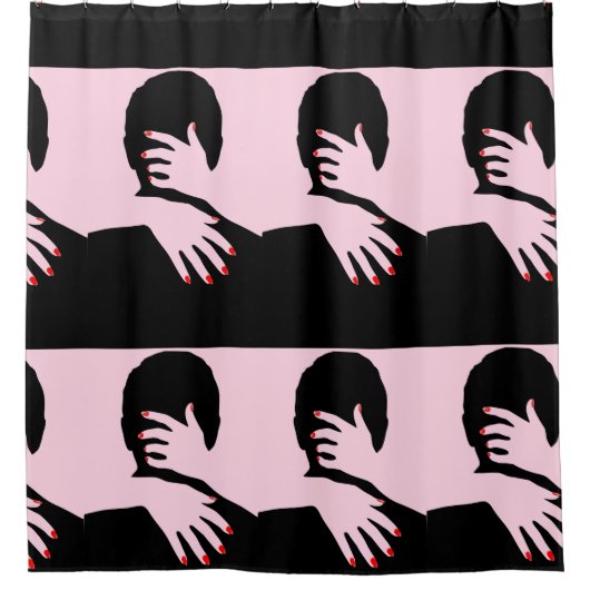 愛してる シャワーカーテン (正面)