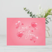 愛してる スイートハート カード (スタンド正面)