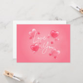 愛してる スイートハート カード (正面/裏面インサイチュ)