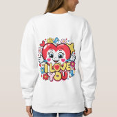 愛してる スウェットシャツ (裏面)