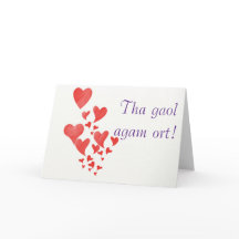 愛してる。スコットランド・ゲール語で「愛している」