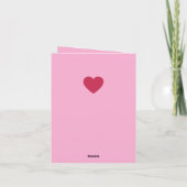 "愛してる！" スペシャル バレンタイン カード (裏面)