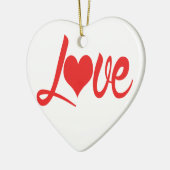 **愛してる** セラミックオーナメント (左)