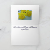 愛してる！ダフォディルフラワー春ブルースカイ カード (内部)