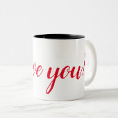 愛してる! ツートーンマグカップ (正面右)