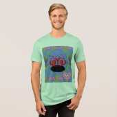 「愛してる」 トライブレンドTシャツ (正面全面)