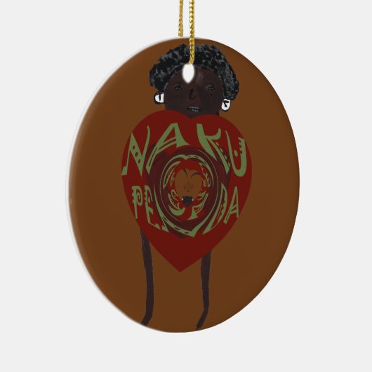 愛してる!ナクペンダサナ セラミックオーナメント (右)