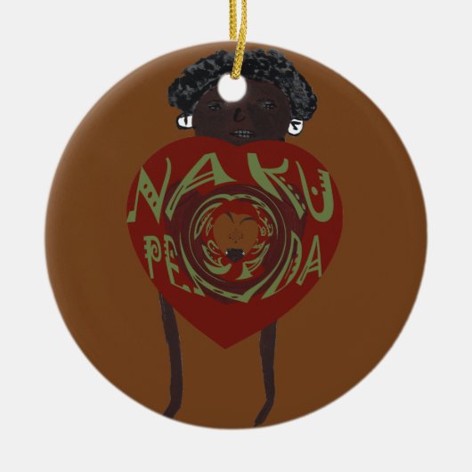 愛してる!ナクペンダサナ セラミックオーナメント (正面)