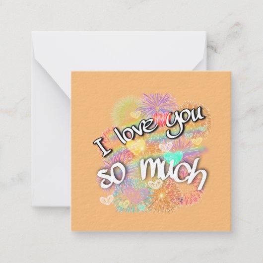 愛してる ノートカード (正面)