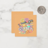 愛してる ノートカード (正面/裏面インサイチュ)