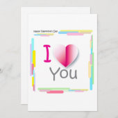 「愛してる！」 -ハッピーバレンタインデー シーズンカード (正面/裏面)