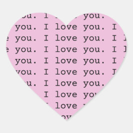 「愛してる」 ハートシール