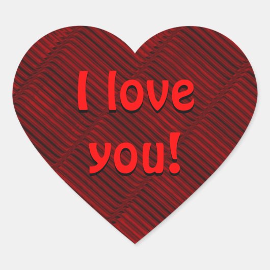 愛してる！ ハートシール (正面)