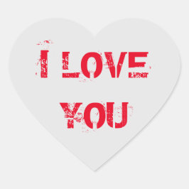 愛してる ハートシール