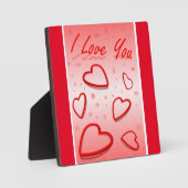 「愛してる」ハート フォトプラーク (正面)