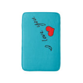 愛してる バスマット (正面縦)