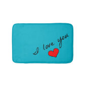 愛してる バスマット (正面)