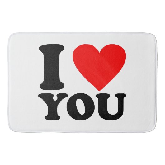 愛してる バスマット (正面)