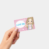 愛してる バッジ (手持ち)