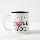 「愛してる」バレンタインカスタムの写真 ツートーンマグカップ (左)