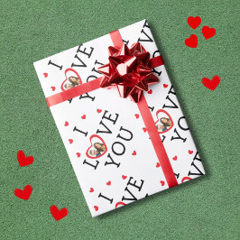 「愛してる」バレンタインカスタムの写真 ラッピングペーパー