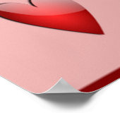 「愛してる」バレンタインハート ポスター (角)