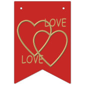 愛してる バンティングフラッグ (第1の旗)