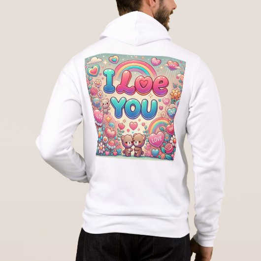 愛してる パーカ (裏面)